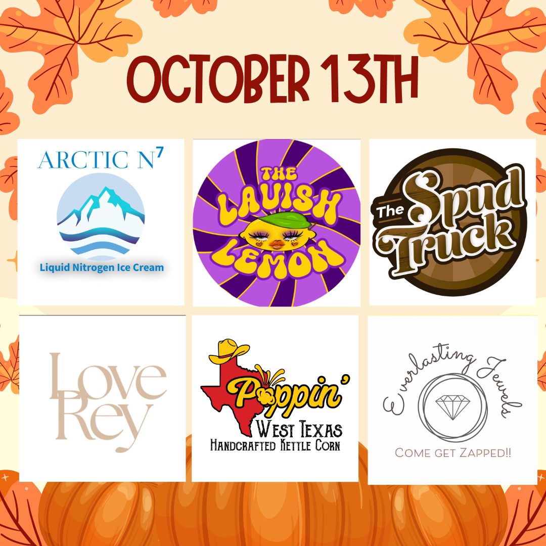 🎃 Today is the FINAL DAY of the season! 🎉
We’re closing out with an amazing lineup: 🥔 The Spud Truck Lubbock – serving up loaded potatoes 🍿 Poppin' West Texas – for that perfect kettle corn crunch 🍨 Arctic N⁷ Liquid Nitrogen Ice Cream – cool and creamy treats 🍋 The Lavish Lemon – refreshing lemonade 💎 Everlasting Jewels – unique, handmade jewelry 👗 Love Rey Boutique – stylish fall finds
And don’t forget to grab some local honey before you leave! 🍯
Come celebrate the fall season with us one last time—see you today! 🍂
#honey #lubbocklocal #pumpkinpatch #shoplocal #pumpkins #rawhoney #falldecor #localhoney #lubbock #fall #smallfarm #lubbocktx
