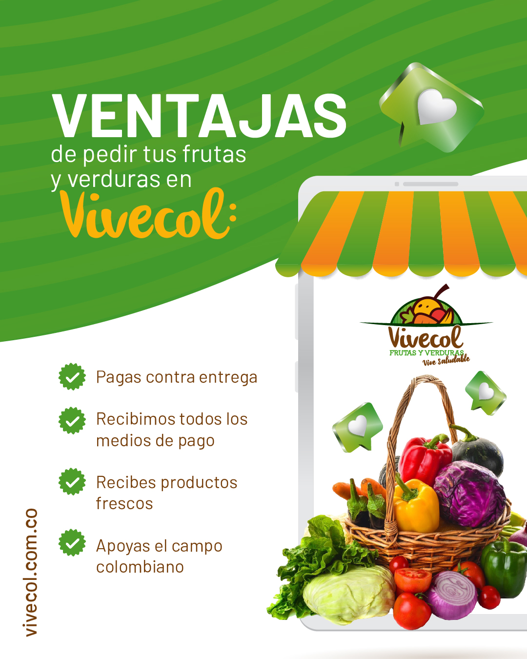 Pedir tus frutas y verduras en Vivecol tiene muchos beneficios. 
Nosotros nos encargamos de que el proceso de hacer mercado sea mucho más sencillo y rápido. 
📲 Haz tu pedido al +57 312 357 3010 
#frutasyverdudas #domicilios #frutasadomicilio #domiciliosbogota #verdurasadomicilio #fruver #mercadosadomicilio #frutasadomicilio Pedir tus frutas y verduras en Vivecol tiene muchos beneficios. 
Nosotros nos encargamos de que el proceso de hacer mercado sea mucho más sencillo y rápido. 
📲 Haz tu pedido al +57 312 357 3010 
#frutasyverdudas #domicilios #frutasadomicilio #domiciliosbogota #verdurasadomicilio #fruver #mercadosadomicilio #frutasadomicilio