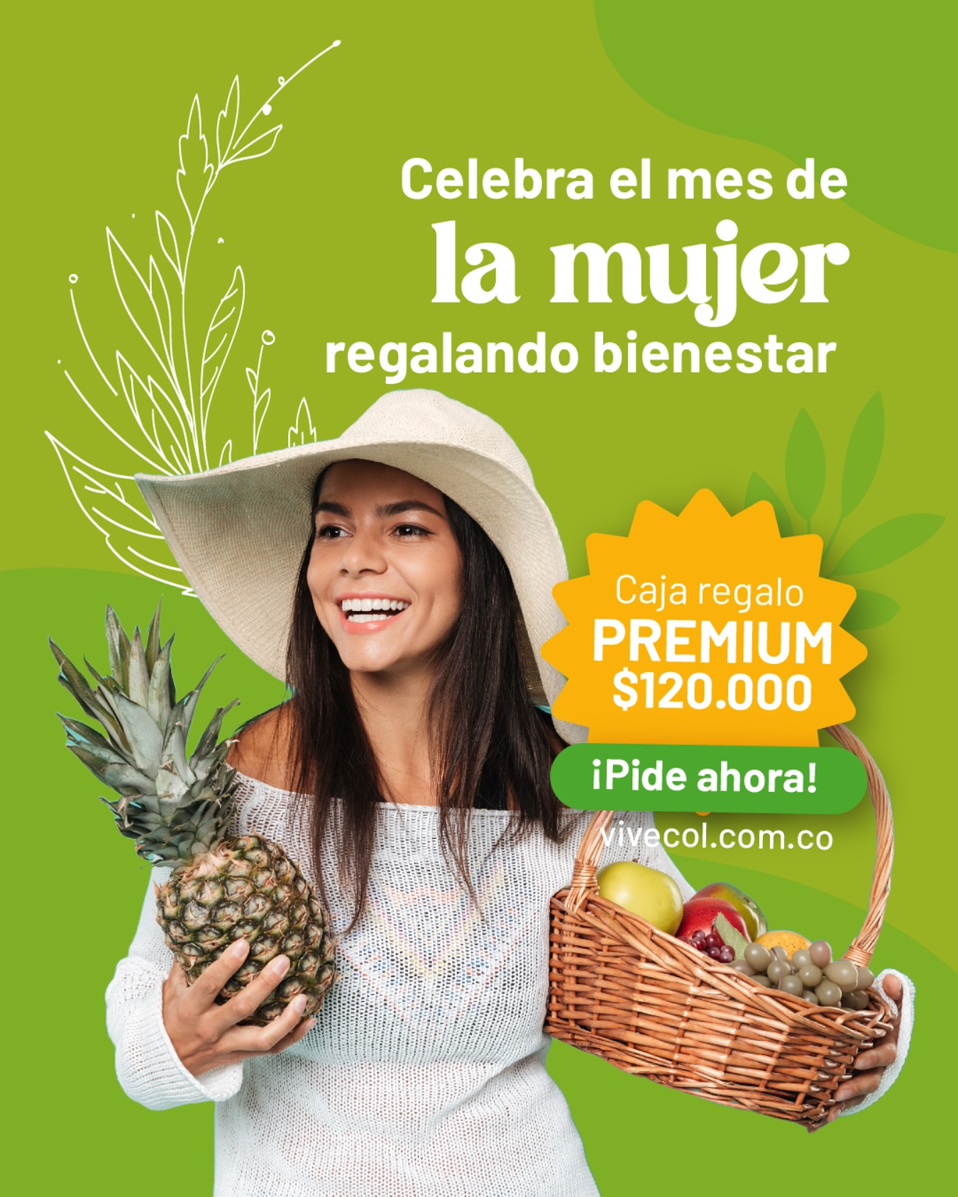 La mejor forma de decir ‘te quiero’ es con un regalo saludable. 💖🥑
Celebra el mes de la mujer con nuestra Caja Regalo Premium. 
Frutas, verduras y mucho amor por $120.000
📲 Haz tu pedido al +57 312 357 3010
#frutasyverduras #domicilios #verdurasadomicilio #frutasadomicilio #domiciliosenbogota #fruver #mesdelamujer #regalos #diadelamujer #opcionesderegalo La mejor forma de decir ‘te quiero’ es con un regalo saludable. 💖🥑
Celebra el mes de la mujer con nuestra Caja Regalo Premium. 
Frutas, verduras y mucho amor por $120.000
📲 Haz tu pedido al +57 312 357 3010
#frutasyverduras #domicilios #verdurasadomicilio #frutasadomicilio #domiciliosenbogota #fruver #mesdelamujer #regalos #diadelamujer #opcionesderegalo