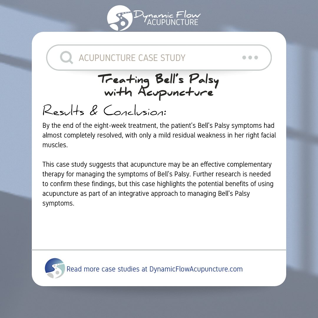 A diagnosis can often come with more stress and questions than answers, especially with the sudden onset of something like Bell’s Palsy. Join the list of Dynamic Flow Acupuncture patients who have found relief through acupuncture.