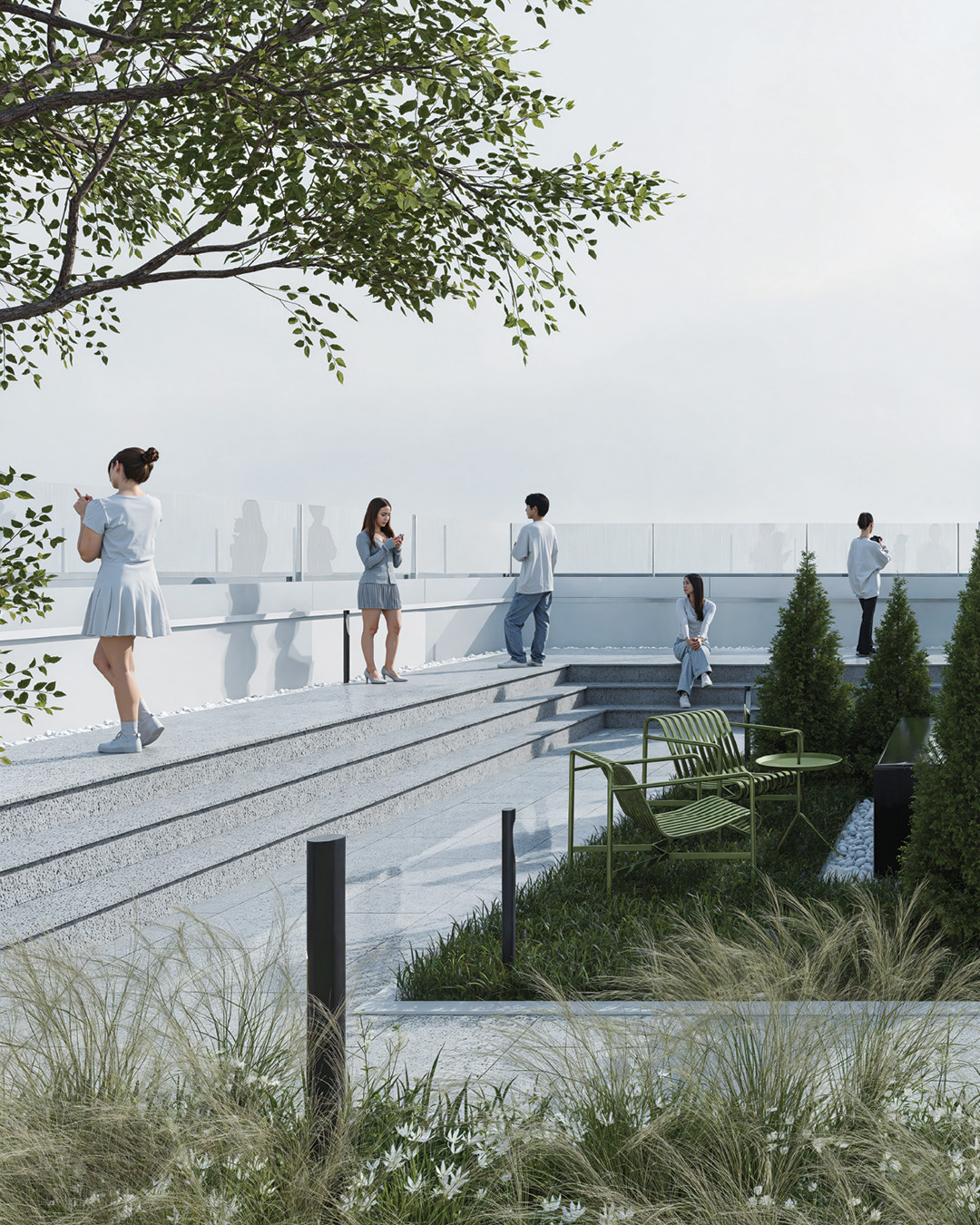 TOMORROW'S SCAPE
미래 전경
2025 SEOUL URBAN ARCHITECTURE CREATIVE INNOVATION COMPETITION
2025 서울특별시 도시건축 창의혁신디자인사업 공모
APPROVED / 선정
⠀
This project fuses public space and nature in architecture, proposing a design that draws nature into the dense urban fabric of Gangnam, while balancing active public openness and long-term spatial sustainability. It has been recognized as an experimental urban architectural work in the 2025 Seoul Urban Architecture Creative Innovation Competition.
⠀
This selection brings deeper meaning and responsibility to the architectural values we pursue. We will continue to explore new possibilities at the intersection of architecture and the city, and remain committed to realizing our vision with sincerity and dedication. (Excerpted)
⠀
공공성과 자연을 건축에 융합한 이 프로젝트는, 강남의 밀집된 도심 속 자연을 끌어들이는 디자인과 적극적인 공공 개방, 그리고 공간의 지속 가능성을 함께 고민하며 주목받은 도시 건축 실험입니다.
⠀
이번 선정은 우리가 지향해온 건축적 가치에 깊은 의미와 책임감을 안겨주었습니다. 앞으로도 우리는 도시와 건축이 만나는 경계에서 더 많은 가능성을 탐색하며, 새롭게 제안한 비전을 성실하게 실현해 나가겠습니다.(일부 발췌)
⠀
📍 R&D Center in Samseong Intersection, Gangnam, Seoul
서울특별시 강남구 삼성역 사거리
⠀
Team: Seonwook Jo, Myungsoo Ha, Dooho Kim, Hyuckjin Shin
@clark____03 @ms_ar_h @hyuck_jin @ho.__.od
CG: NRML.STUDIO @we_are_nrml
#SSP #SeoulArchitecture #Youngarchitect #Architecture #UrbanDesign #PublicSpace #GreenArchitecture #Gangnam #Seoul #SustainableDesign #officearchitecture #FutureCity #UrbanRegeneration #ArchitectureLovers #DesignInspiration #DesignStudio #Office #Cityscape #서울시도시건축디자인혁신사업 #창의혁신 #에스에스피건축사사무소 #박성기 #건축가 #건축 #젊은건축가 #업무시설 #강남 #삼성역 #디자인 #공공건축