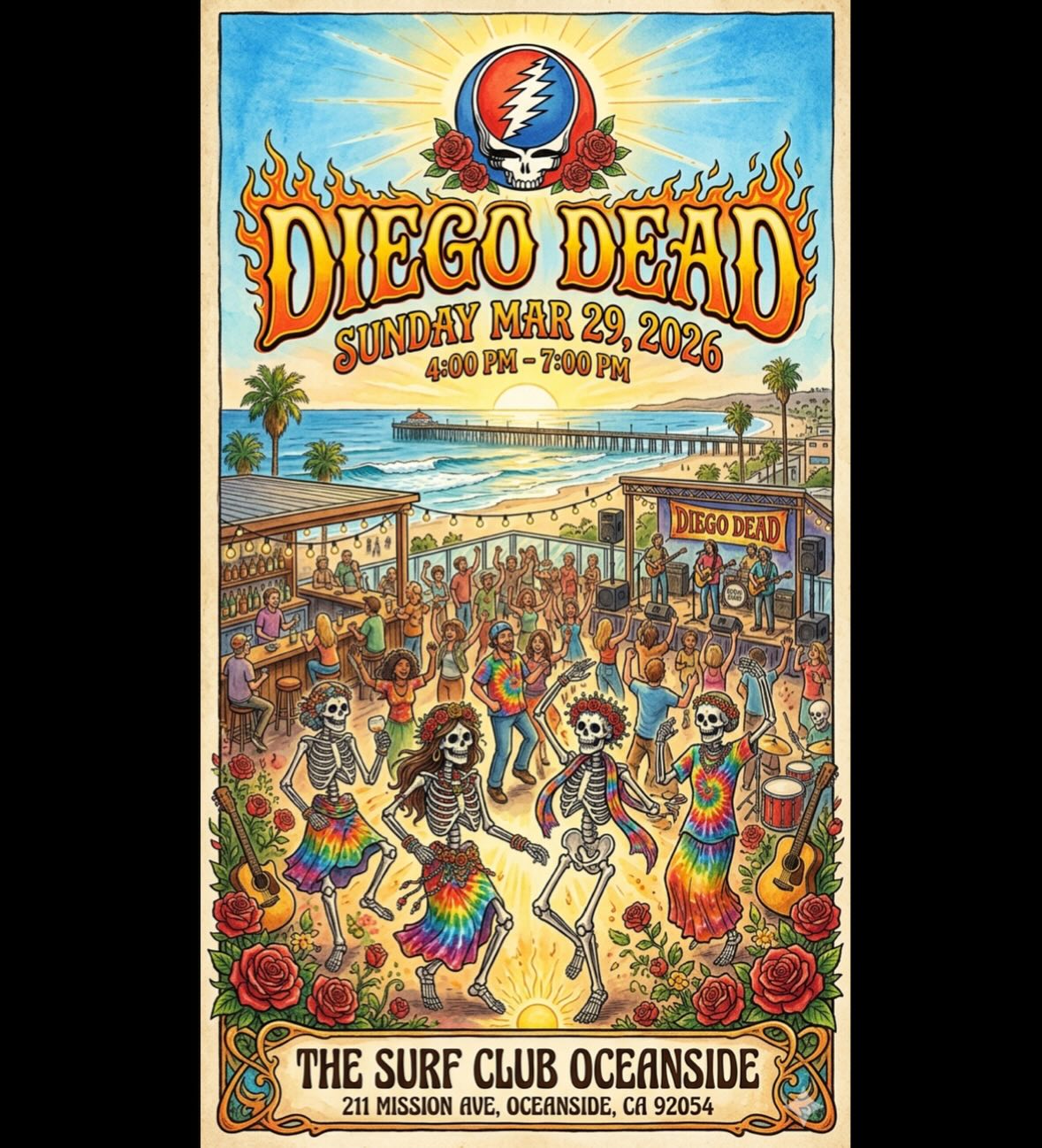 Next Sunday on the “Rooftop” in Oceanside⚡️All ages⚡️Pet Friendly⚡️Free Show⚡️#thesurfcluboceanside