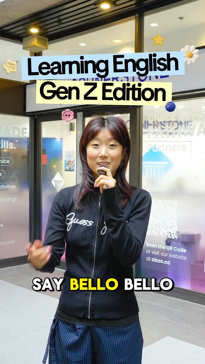 Instagram post thumbnail: English class, but make it Gen Z. 👀
If you’re learning English, you might want to know what the internet is actually saying. From “no cap” to “it’s giving,” here’s your crash course in Gen Z slang. 💀
How many of these did you already know?
#esl #learnenglish #genz #englishslang #cornerstonecollege